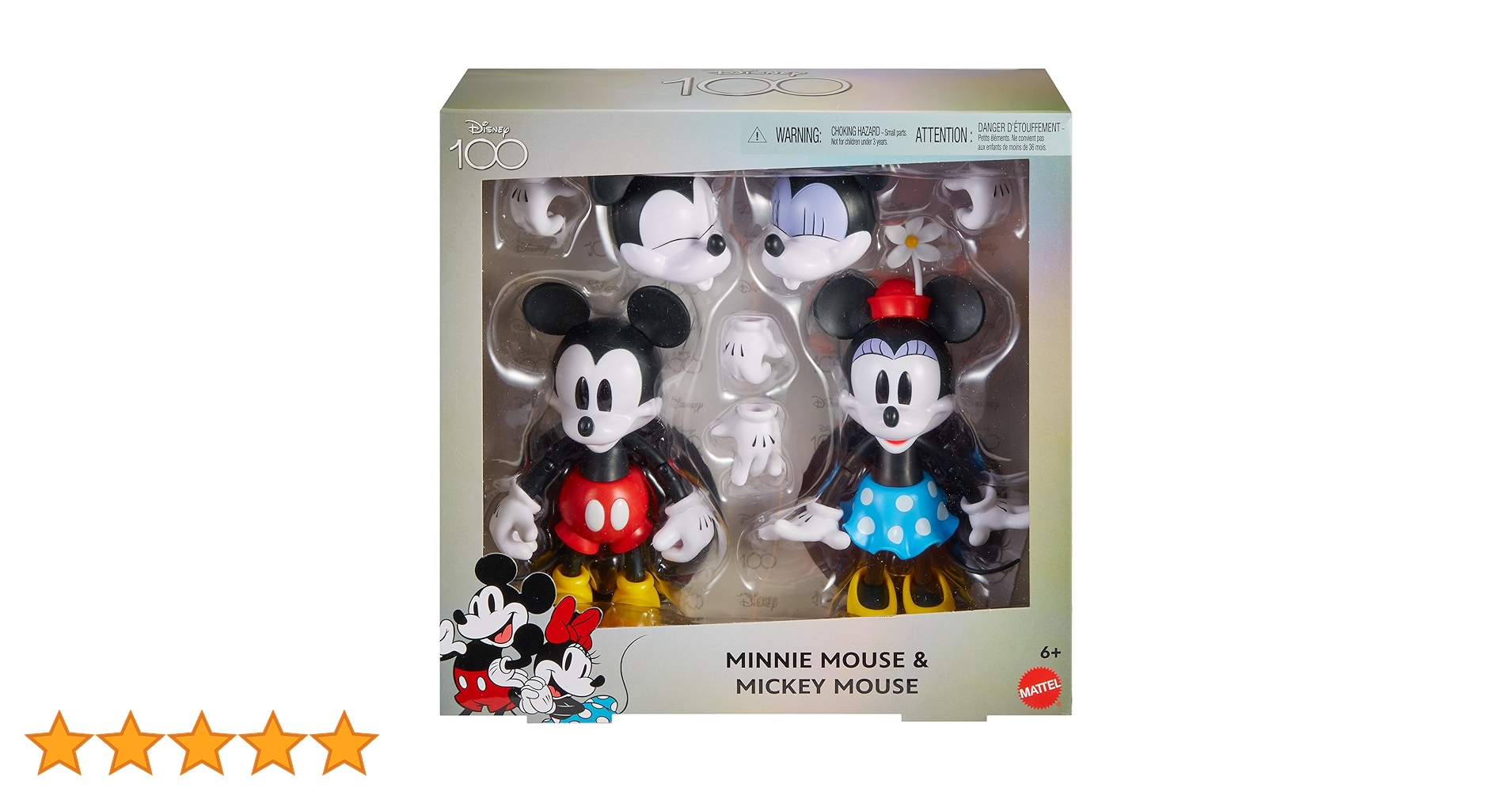 Disney Mickey & Minnie Figure 新品 Mattel Disney 100 Collectible Action Figures Mickey and